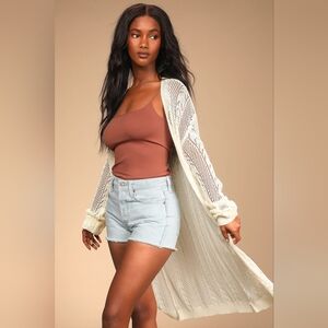 Crochet Long Cardigan